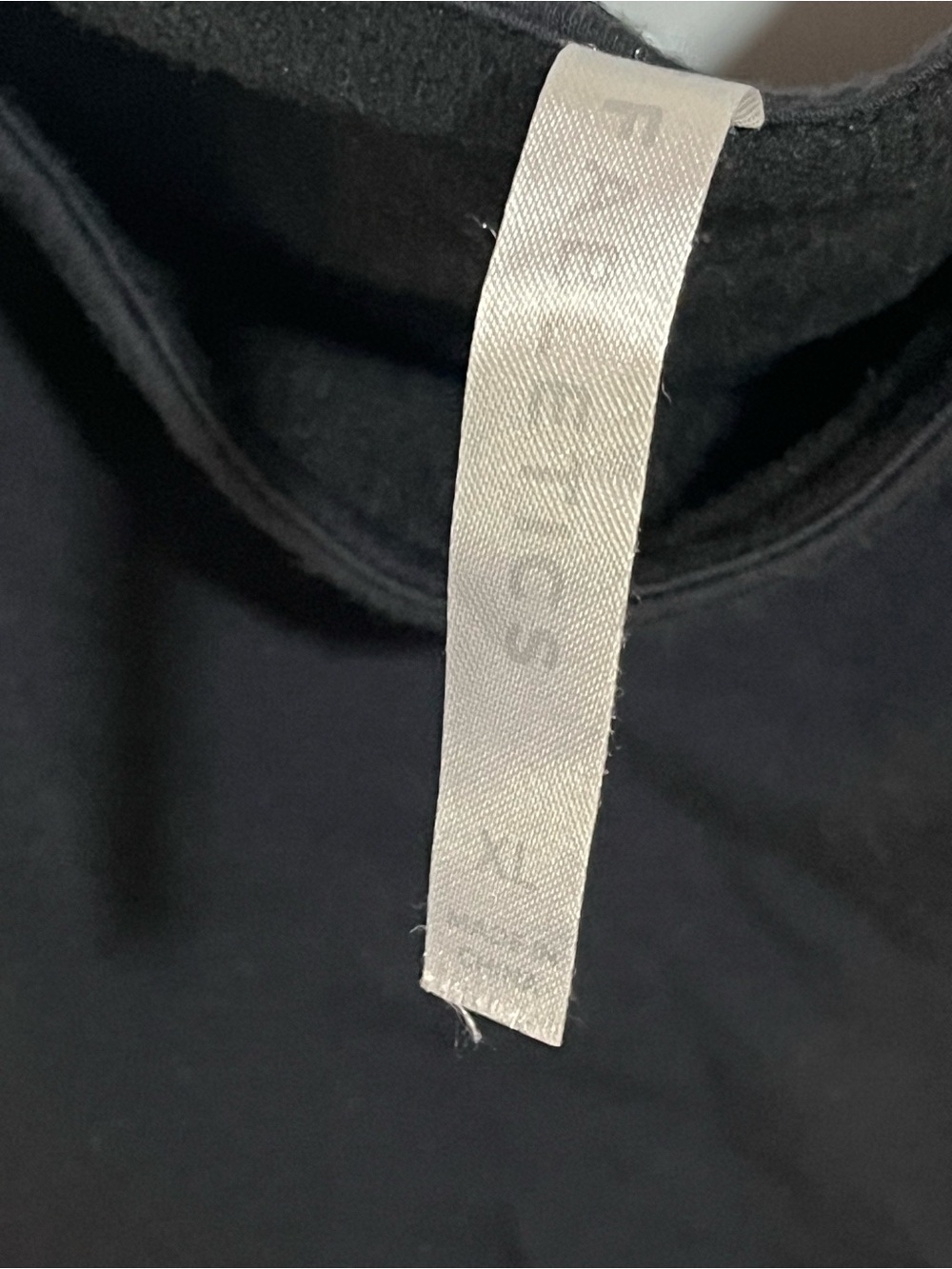 Fabletics Black Cropped Drawstring Boatneck Top - Picture 9 of 11